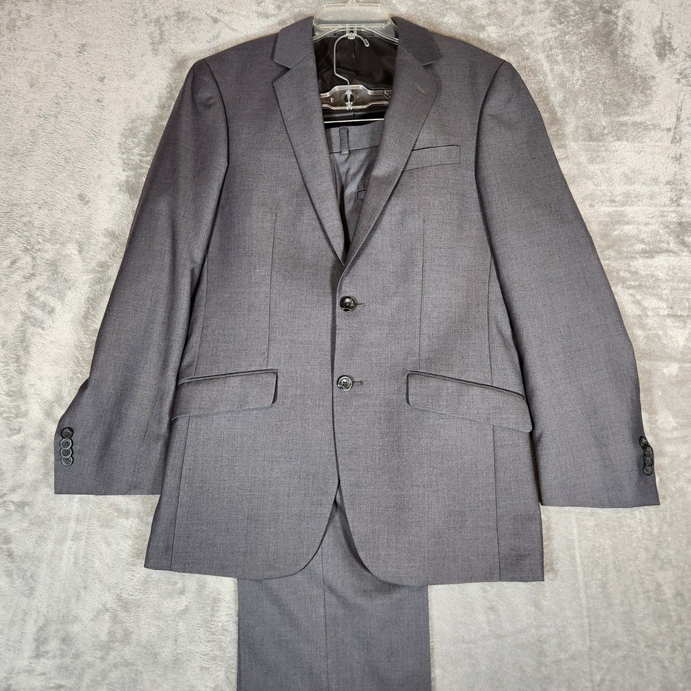 Kenneth Cole 2‎ Piece suit Men's 37R 34X29 Gray Double Vented